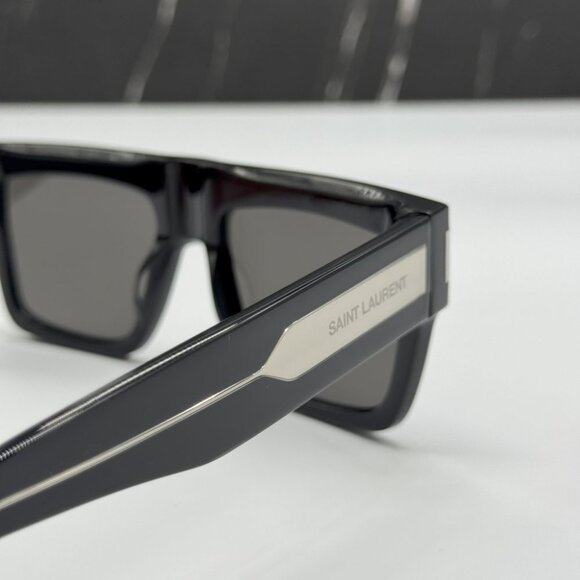 NEW SL628 001 SAINT LAURENT SQUARE BLACK UNISEX SL 628 001 SUNGLASSES - Picture 5 of 9
